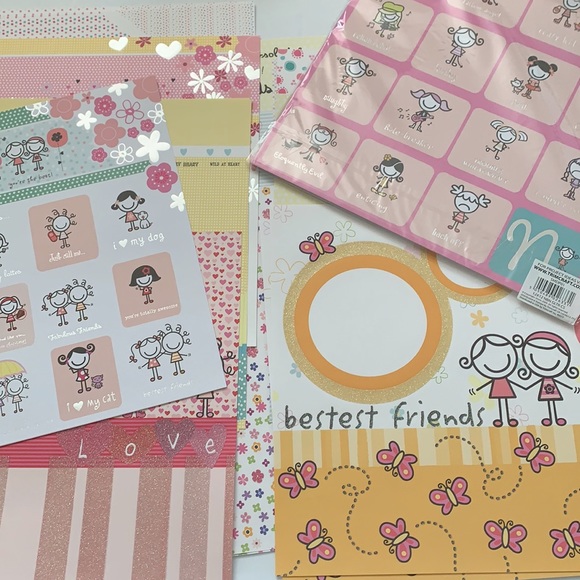 NWT Glitter Metallic Card Making Scrapbook Sheets - Picture 1 of 7